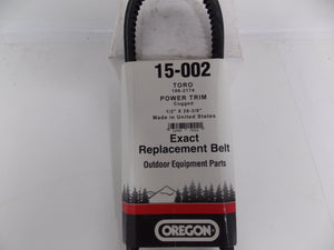 Oregon 15-002 Mower Belt Toro 1/2" x 28-3/8"