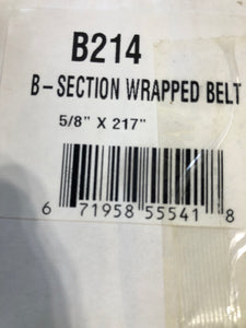 B214 B-Section Wrapped Belt 825943C1 CASE - I H Equivalent Replacement Belt